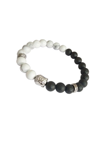 Natural Stones Buddha Beads Bracelet